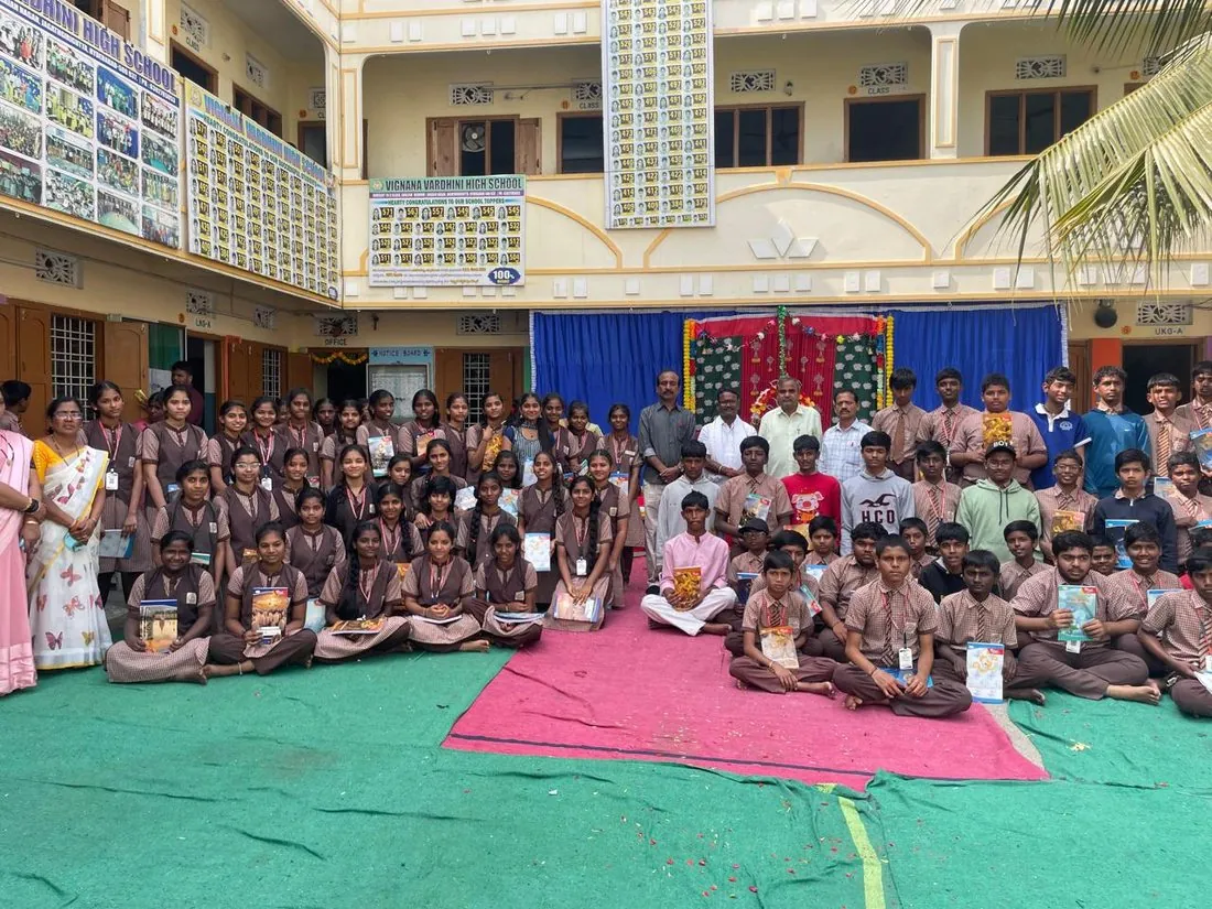 A school celebration on stage